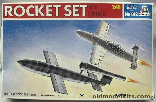 Italeri 1/48 V-1 and Oka Bombs (Ohka Mk.II MYX-7) (Ex-Testors/Hawk), 812 plastic model kit